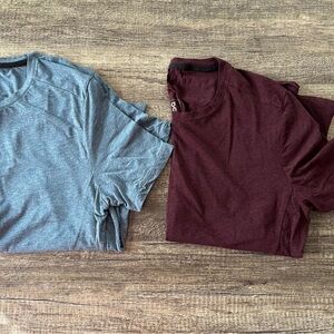 On cloud Gray and Maroon T-Shirts